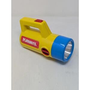 Playskool Flashlight Vintage 1986 Red Green Colour Changing Works Yellow & Blue